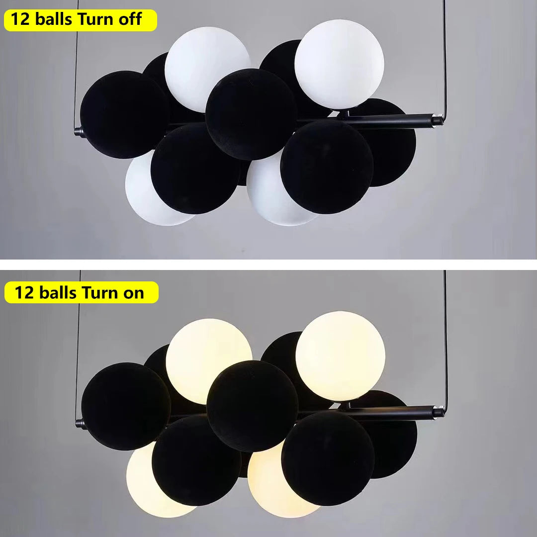 Nordic led Ceiling chandelier white ball bubble Lights home decorations Pendant light Dining table bedroom living room fixture