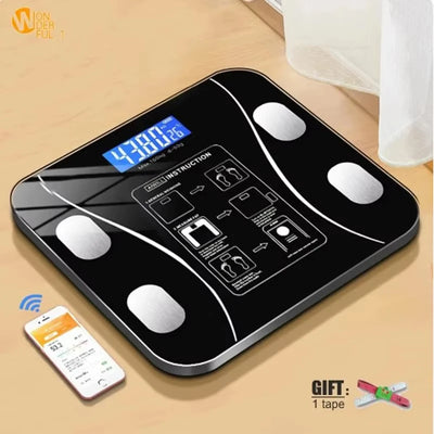 Intelligent Body Fat Scale Charging Electronic Weighing Scale Household Scale Bluetooth Adult Fat Scale Weigh