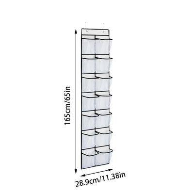 28 Pocket Shoe Organizer Hanging Door Shoe Rack Slippers Shoes Storage Space Saving Organised Shoe Cupboard Free Nail Shoe Shelf