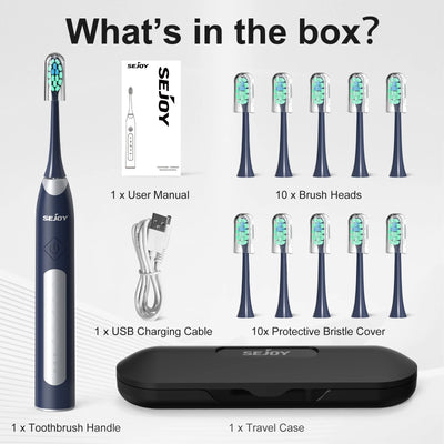 SEJOY Sonic Electric Toothbrush  JS10  Oral Cleaning Personal Care Appliances 5 Modes Smart Rechargeable Automatic Toothbrush