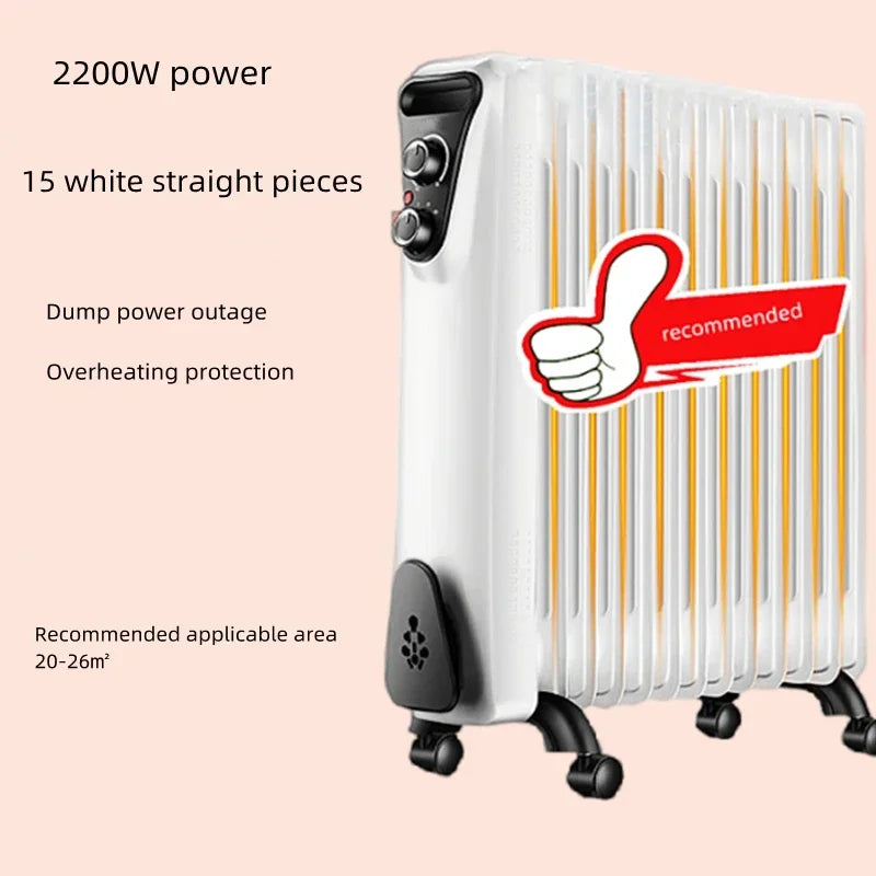 Electric heater electric heating oil tin tablets power-saving mute oil tin convection electric heating air  heater