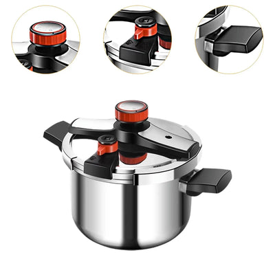 Stovetop Pressure Cooker Portable Cooking Pot for Kitchen Camping Household