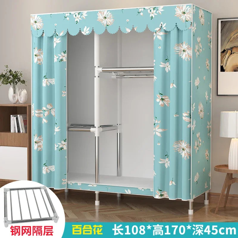 Kids Clothes Storage Organizer Wardrobe Modern Luxury Portable Cabinet Home Wordrobe Bedroom Closets Szafy Hotel Furniture