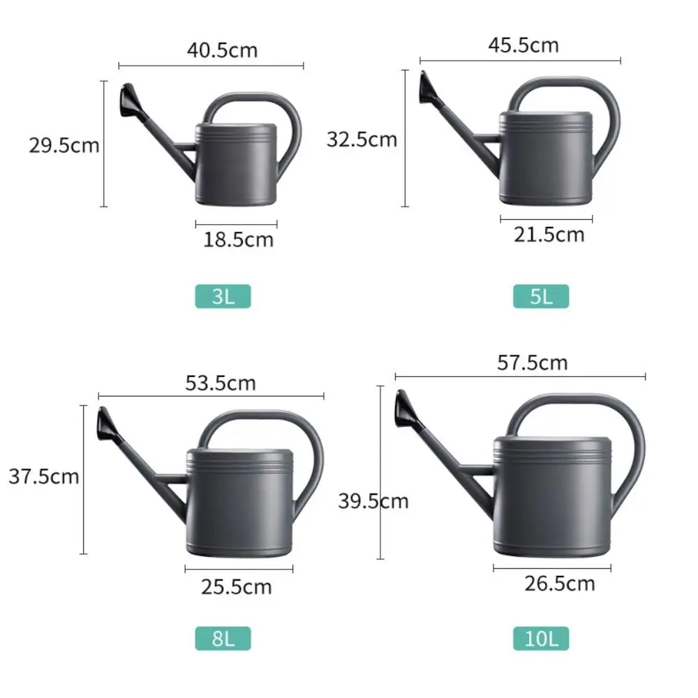 Comfortable Handle Long Spout Watering Can Large Capacity Long Spout Garden Watering Pot 3L/5L/8L/10L Plastic Watering Kettle