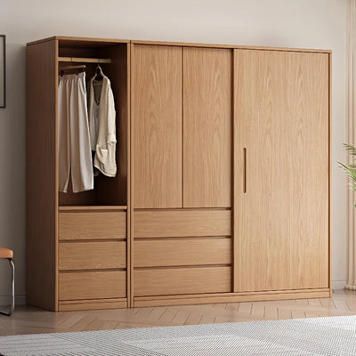 Organizer Underwear Wooden Wardrobe Doors Queen Open Closets Bedroom Wardrobes Shelf Drawers Rangement Chambre Bedroom Furniture