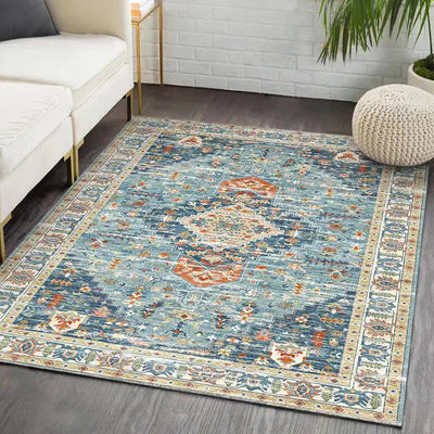 New Soft Carpet Crystal Velvet Floor Rug Bohemian Style Non-slip Mat Washable Room Blanket For Living Room Home And Decoration