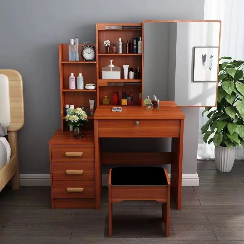 Dressing Table Small Apartment Dresser Modern Makeup Mirror Storage Cabinet 옷장