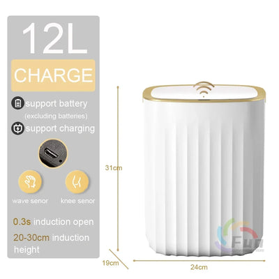 Smart Sensor Trash Can 7/9/12/15L Large Capacity Fully Automatic Waterproof Bin Kitchen Bedroom Home Smart Waste Bin 쓰레기통