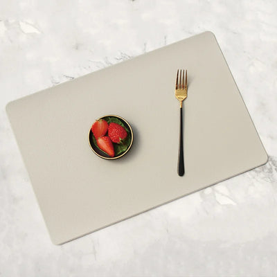 45x30CM Leather Placemats Non-slip Heat Insulating Mat Table Mats Household Waterproof Western Food Mat Coasters