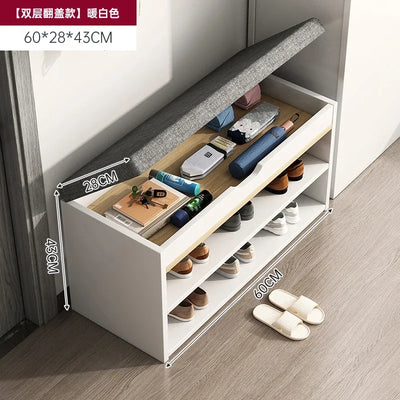 Shoe Rack Household Small Narrow Door Indoor Shelf Dustproof Simple Storage Outside The Door Shoe Cabinet