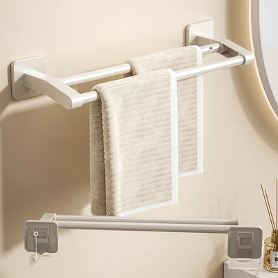 Self-adhesive Home Bathroom Towel Rack Without Drilling Wall Mounted Towel Holder Kitchen Bathroom Storage Rack Shelf