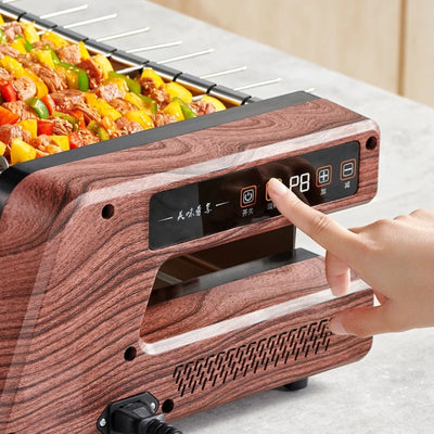 Electric Oven Household Barbecue Oven Barbecue Electric Baking Pan Indoor Barbecue Machine Automatic Rotation Skewers Machine