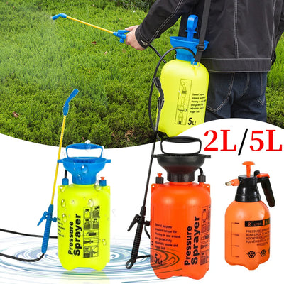 2L/ 5L Hand Pressure Sprayer Air Pressure Pump Sprayer for Garden Irrigation Gardening Tools and Equipment Mist Nozzle for Lawn