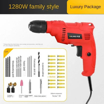 1280W/2680W Impact Drill 0-3000 R/min High Rotation Speed Corded Electric Drill Tool 220V 50Hz Max 13mm Chuck Controllable Speed