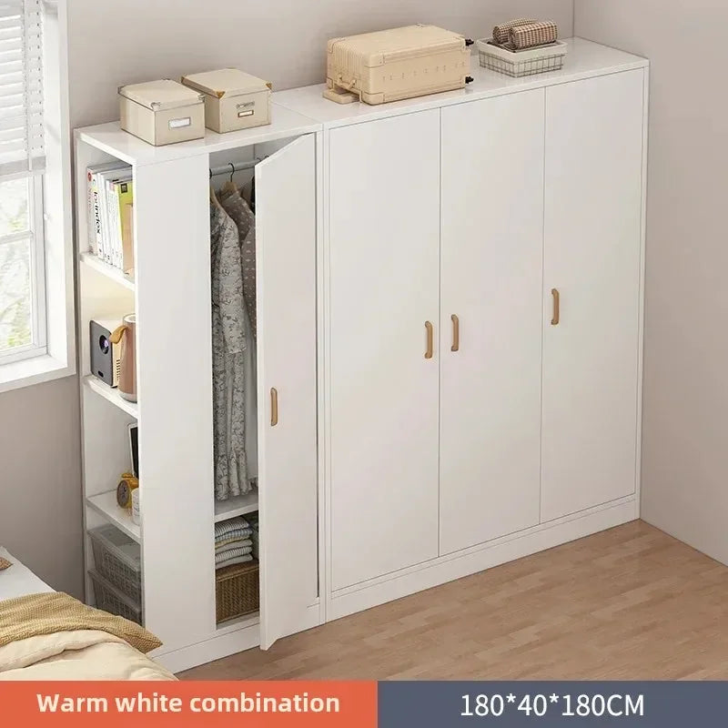 Wood Wardrobes Multifunction Storage Bedroom Designer Cupboard Clothes Drawer Vestidores Furniture