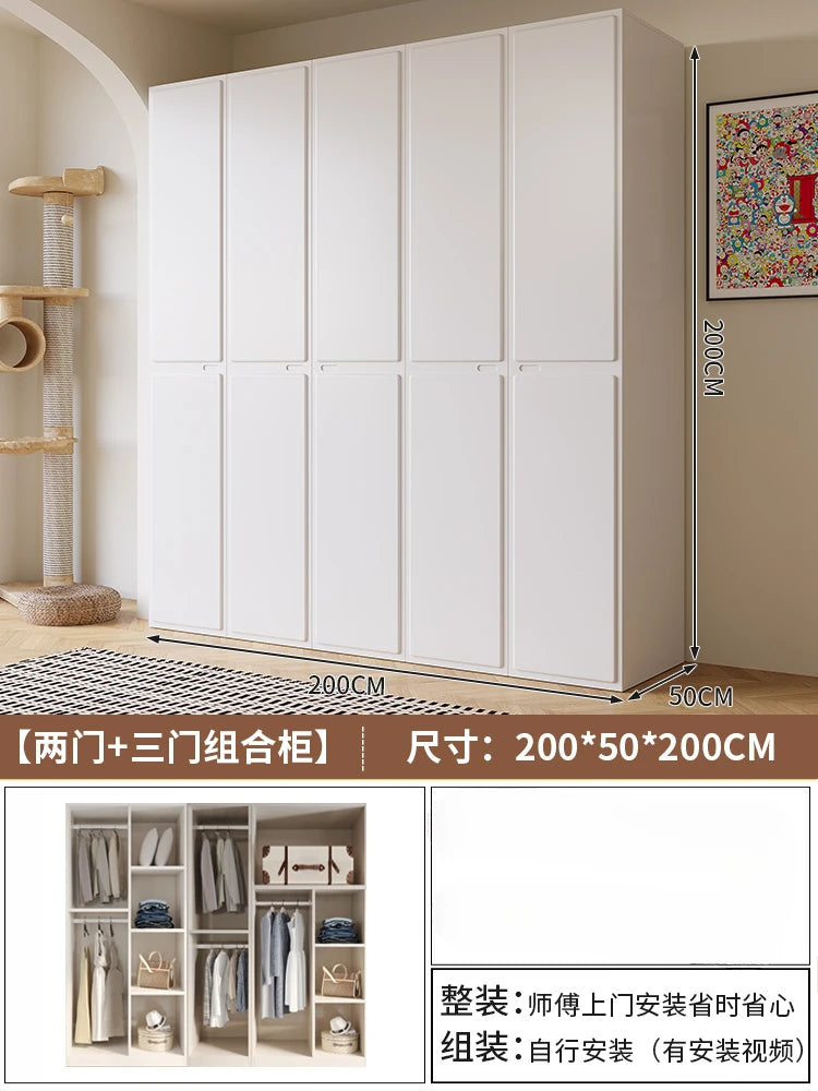 Modern Manmade Board Organizer Wardrobe Storage Minimalist Wardrobe Open Closets Bedroom Shelves Guarda Roupa Bedroom Furniture