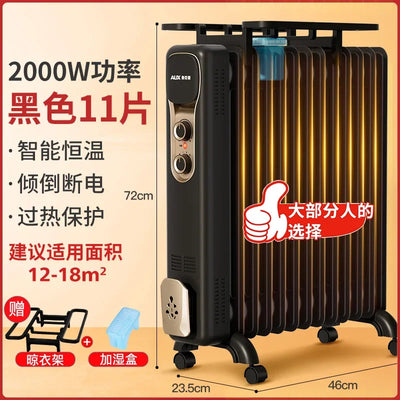 EnergySaving OilFilled Radiator Heater, Indoor Electric Heater, OilFilled Space Warmer