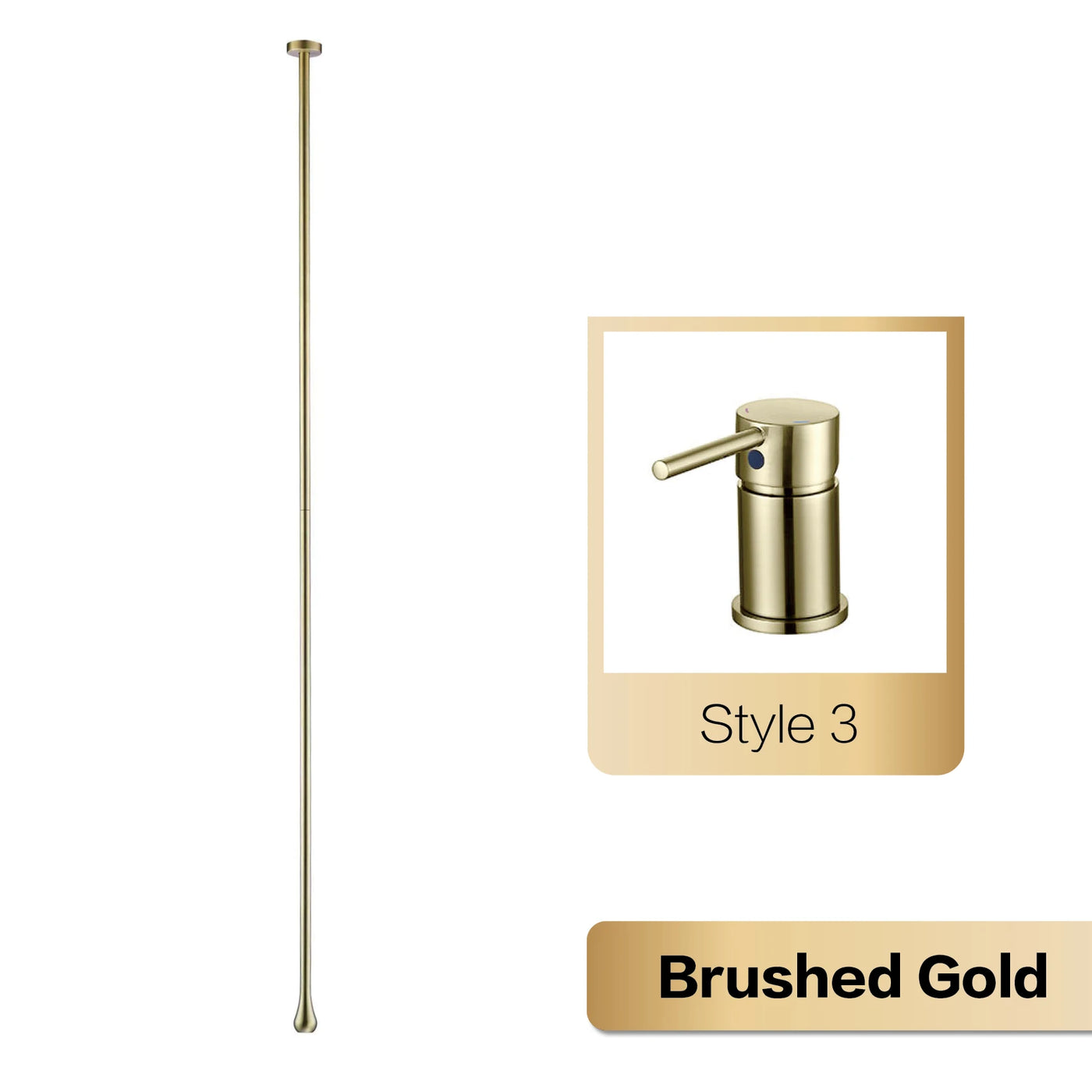 Luxury brushed gold brass bathroom faucet ceiling design with dual control of Hot & Cold sink faucet Simple and customizable Tap