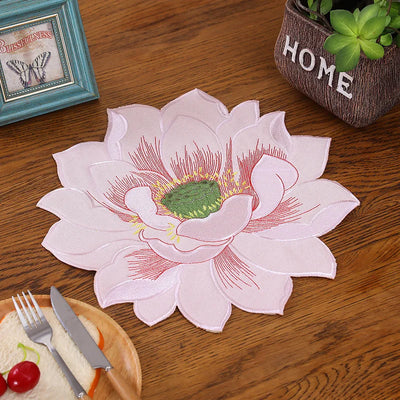 NEW Lotus Printed Tablecloths Party Picnic Tablecloth Table Decoration Supplie Christmas Embroidered Runners Table Linens