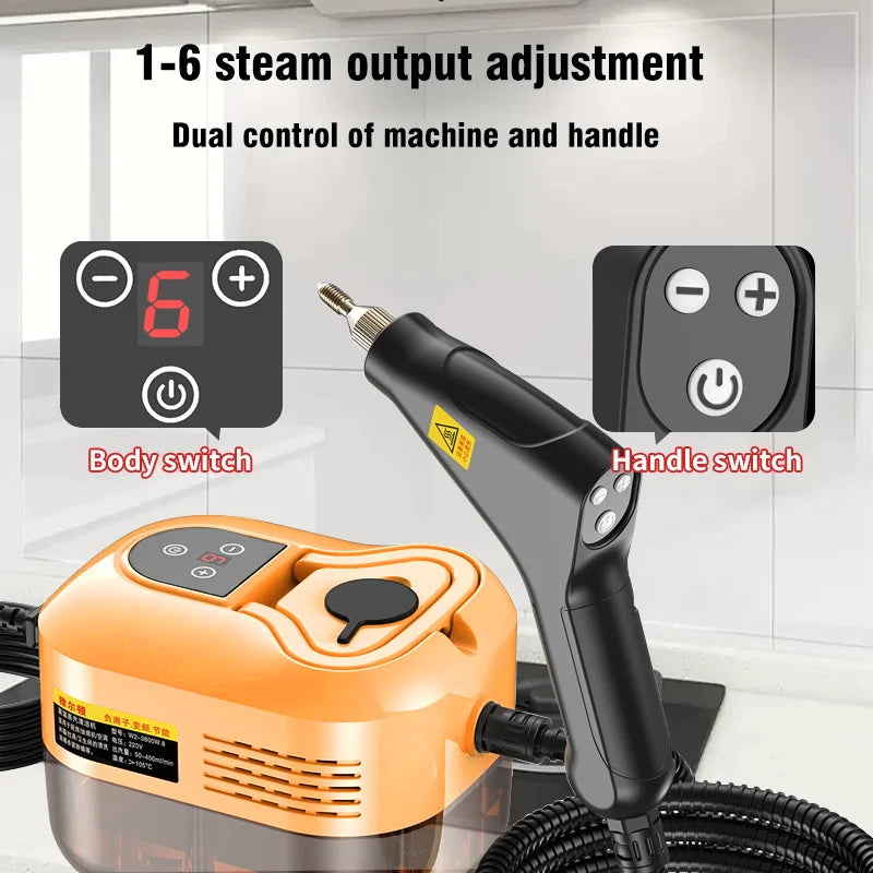 High Pressure Steam Cleaner Portable Handheld for Kitchen Hood Sofas Air Conditioning Car Steaming Cleaner Sterilization EU/US