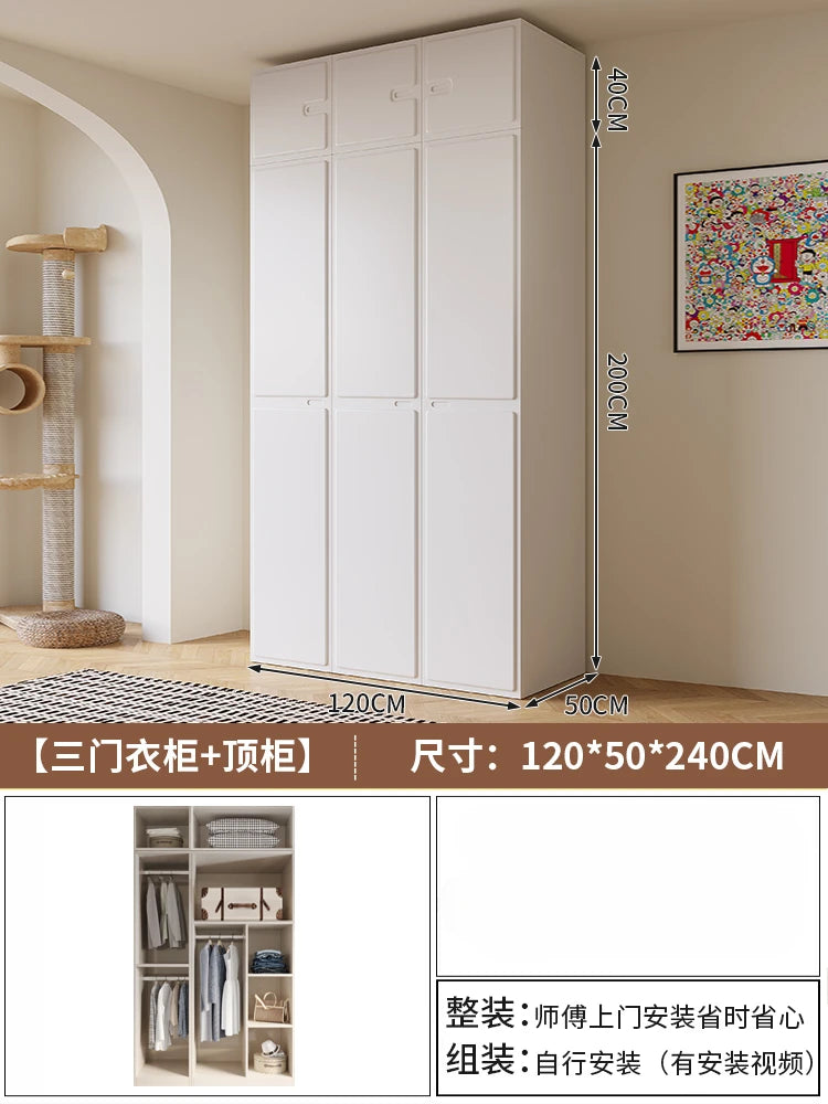 Modern Manmade Board Organizer Wardrobe Storage Minimalist Wardrobe Open Closets Bedroom Shelves Guarda Roupa Bedroom Furniture