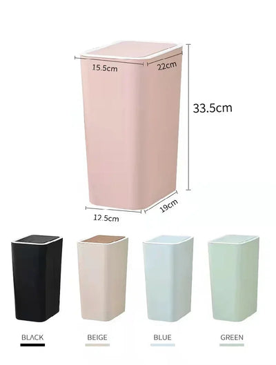 Creative New Rectangular Trash Can Kitchen Bathroom Toilet Trash Can Living Room Room With Lid Trashs Can Nordic Push Trash Can