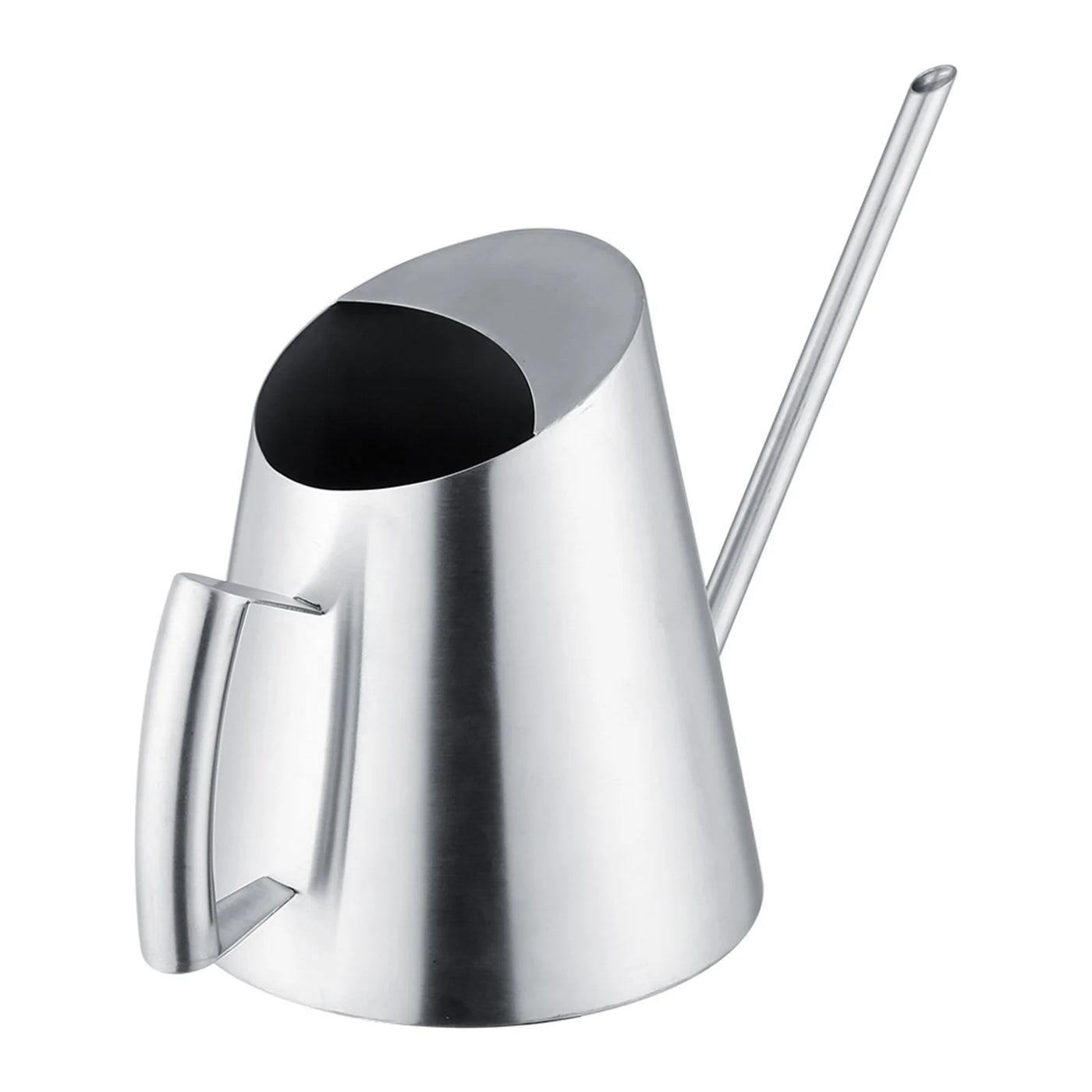 1500ml Stainless Steel Watering Can Large Capacity Long Spout Water Bottle Garden Supplies