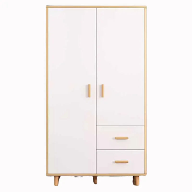 Two Door Wood Wardrobes Waterproof Organizer Heavy Duty Clothes Wardrobes Korean Style Szafki Do Salonu Nordic Furniture Bedroom