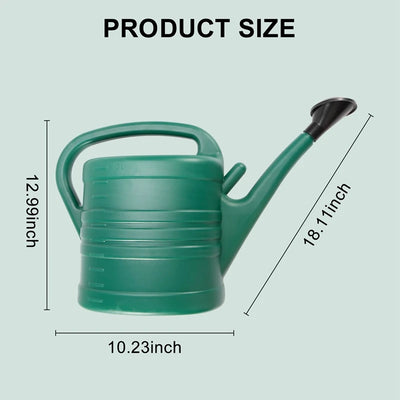 Watering Can With Green 10 Litre 2 Gallons Garden Flower Water Bottle Watering Kettle With Handle Long Mouth