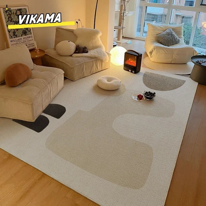 Modern simple living room fully covered carpet sofa tea table wear-resistant anti-slip easy care imitation cashmere carpet