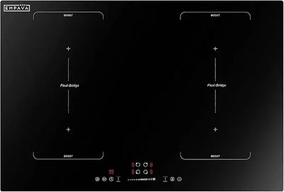 Empava 30 Inch Induction Hob Electric Cooktop, Flat Glass Top Stove with 4 Burners Bridge Function, Timer, Pause