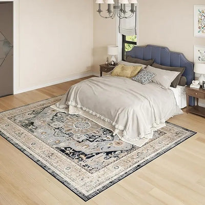 VIKAMA Bohemian style Large living room floor mat bedroom bed rug Master bedroom retro Nordic Persian national style