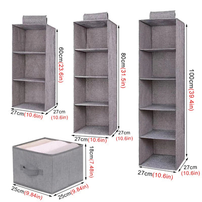 New creative household clothes hanging drawer box underwear finishing storage Collapsible Storage Shelves Closet Organizer