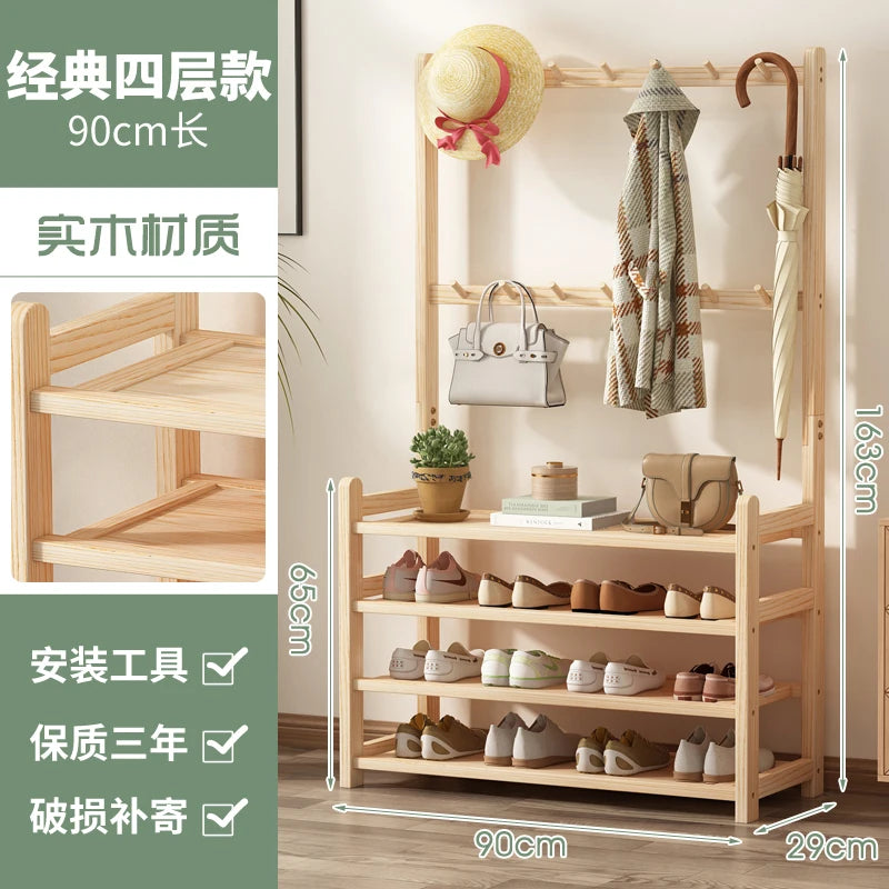 Wooden Shoulder Bag Shoe Cabinet Entrance Hall Library Vertical Bar Shoe Stand Designer Living Room Sapateira Garden Furniture