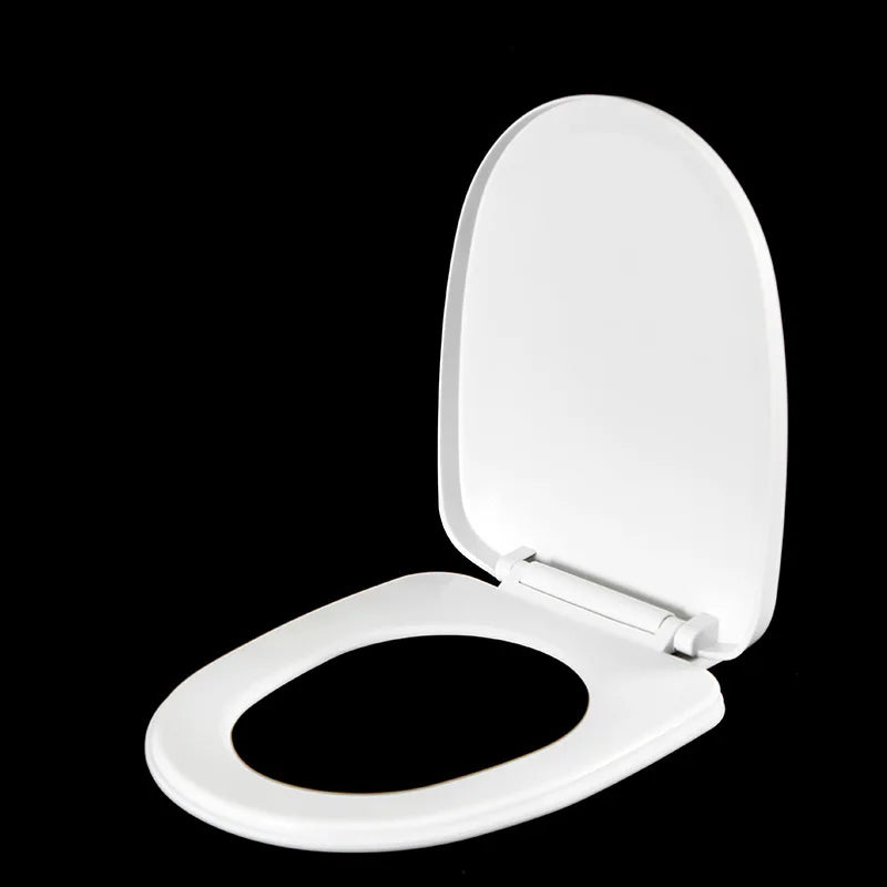 1PC Bathroom Toilet Lid Universal Slow Down Closed Toilet Seat Quick-Release Silent Cover O-Shaped Bottom Mounted Toilet Cover