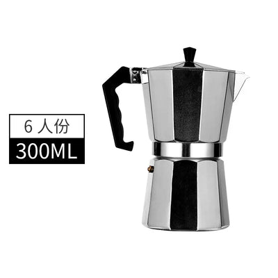 Alloy Coffee Maker Moka Pot 50ml 100ml 150ml 300ml 450ml 600ml Espresso Percolator Pot Mocha Coffee Pot