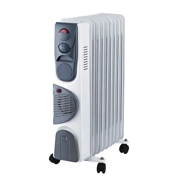 15fins 2500W  Portable Oil Radiator Room Winter Oil Filled Heating Electric Heaters For Overheat Protection