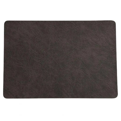 Light Luxury Solid Placemat Faux Leather High Elastic Soft Touch Easy to Clean Heat-Insulated Plate Bowl Pad Table Decoration