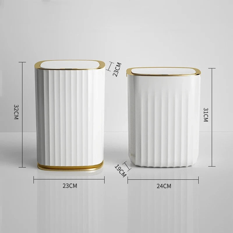 12L/15L Wastebasket Smart Home Automatic Sensor Trash Can Dustbin Waterproof Bin For Bathroom Living Room Kitchen Accessories