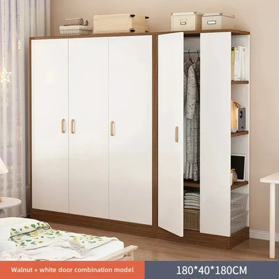 Wood Wardrobes Multifunction Storage Bedroom Designer Cupboard Clothes Drawer Vestidores Furniture