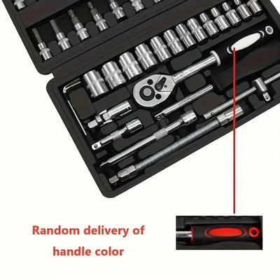 Ultimate Automotive Mechanical Tool Kit - High-Quality Ratchet Wrench and Assorted Screwdriver Set - Super Portable, Wrench Set