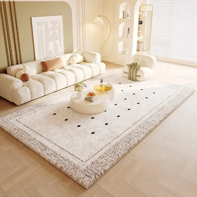 Imitation cashmere cream style living room sofa coffee table rug winter thick bedside blanket bedroom floor mat