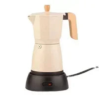 Custom Color 110~240V 6 Cups Portable Espresso Moka Coffee Maker Machine Electric Moka Pot