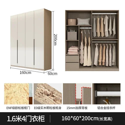 Organizer Underwear Wardrobe Luxury Doors Open Closets Room Wardrobes Storage Modern Ropero Armable De Ropa Bedroom Furniture