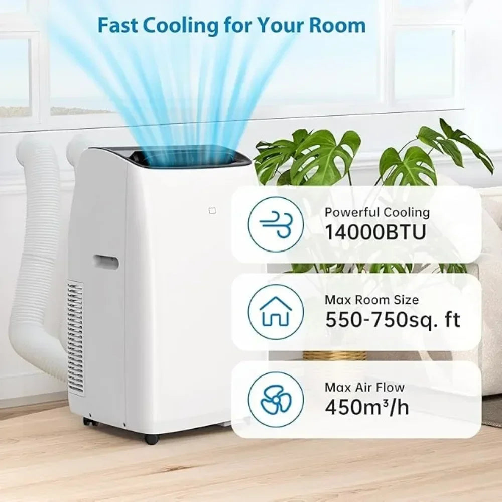 Portable Air Conditioner Smart Inverter AC Units with Remote &  24 Hrs Timer Air Conditioner