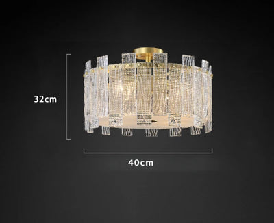 Modern LED bedroom light living room creative crystal ceiling light hotel villa interior lighting wholesale