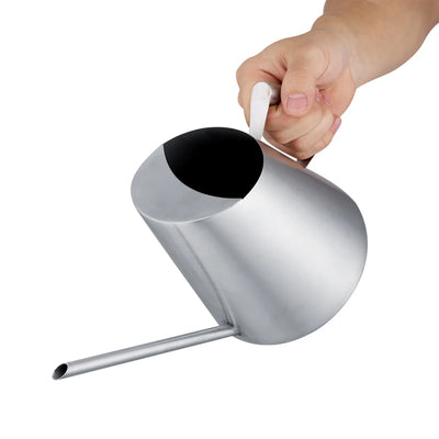 1500ml Stainless Steel Watering Can Large Capacity Long Spout Water Bottle Garden Supplies