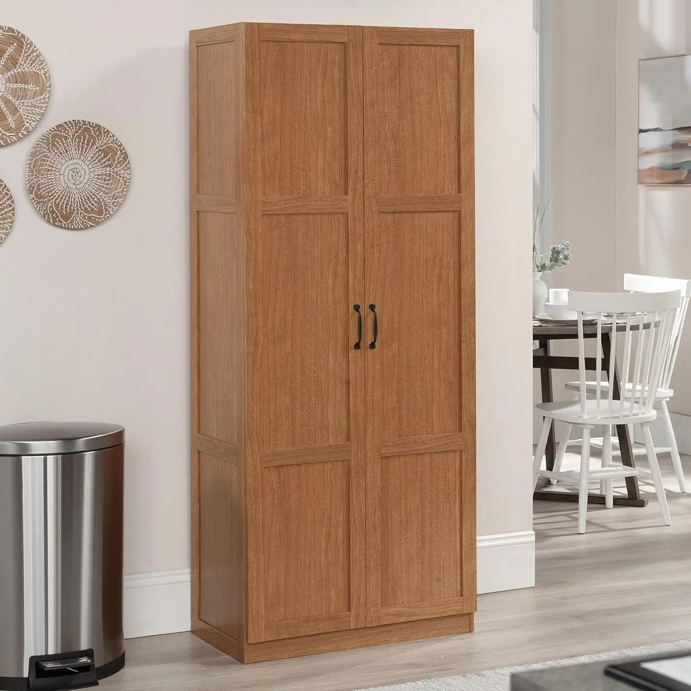 Sauder Miscellaneous Storage Storage Cabinet/ Pantry cabinets, Highland Oak finish