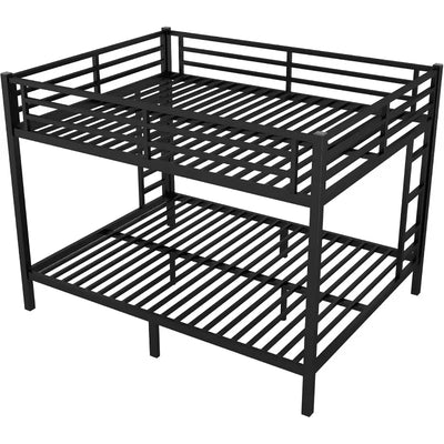 Bunk Bed Queen Over Queen, Heavy Duty Metal Bunk Bed Frame, Queen bunk Bed for Adults, Adult bunk beds Heavy Duty