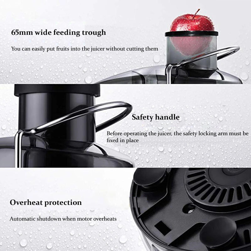 Juicer 800W Juicer Machine For Whole Fruits Extractor With 2 Speeds Household Juice Separation Juicer